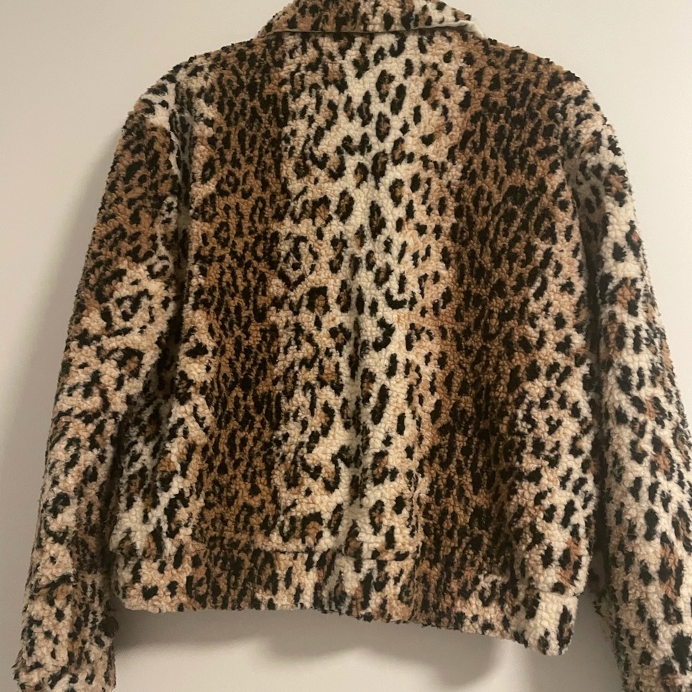 4si3nna leopard jacket size medium